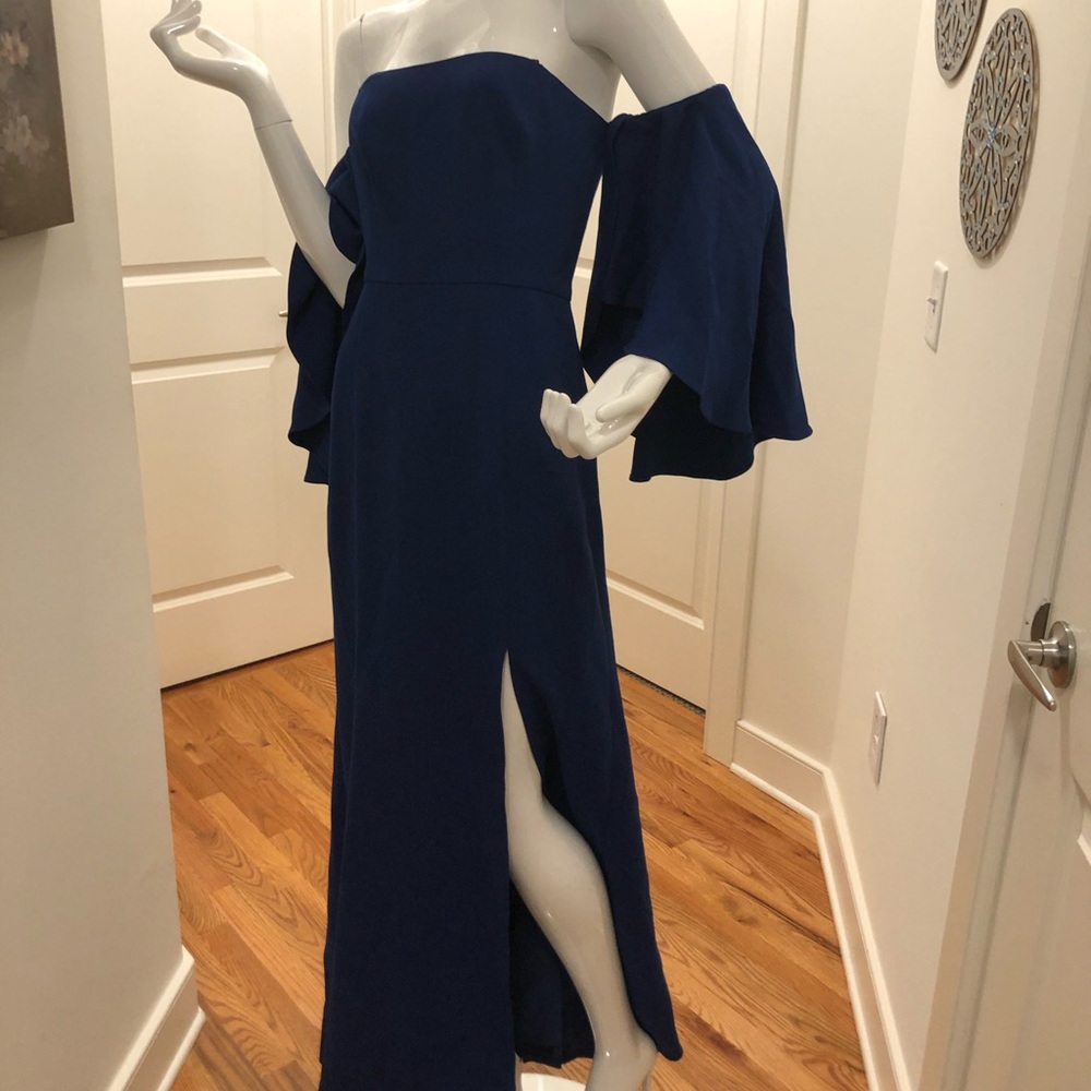 BCBG long royal blue dress